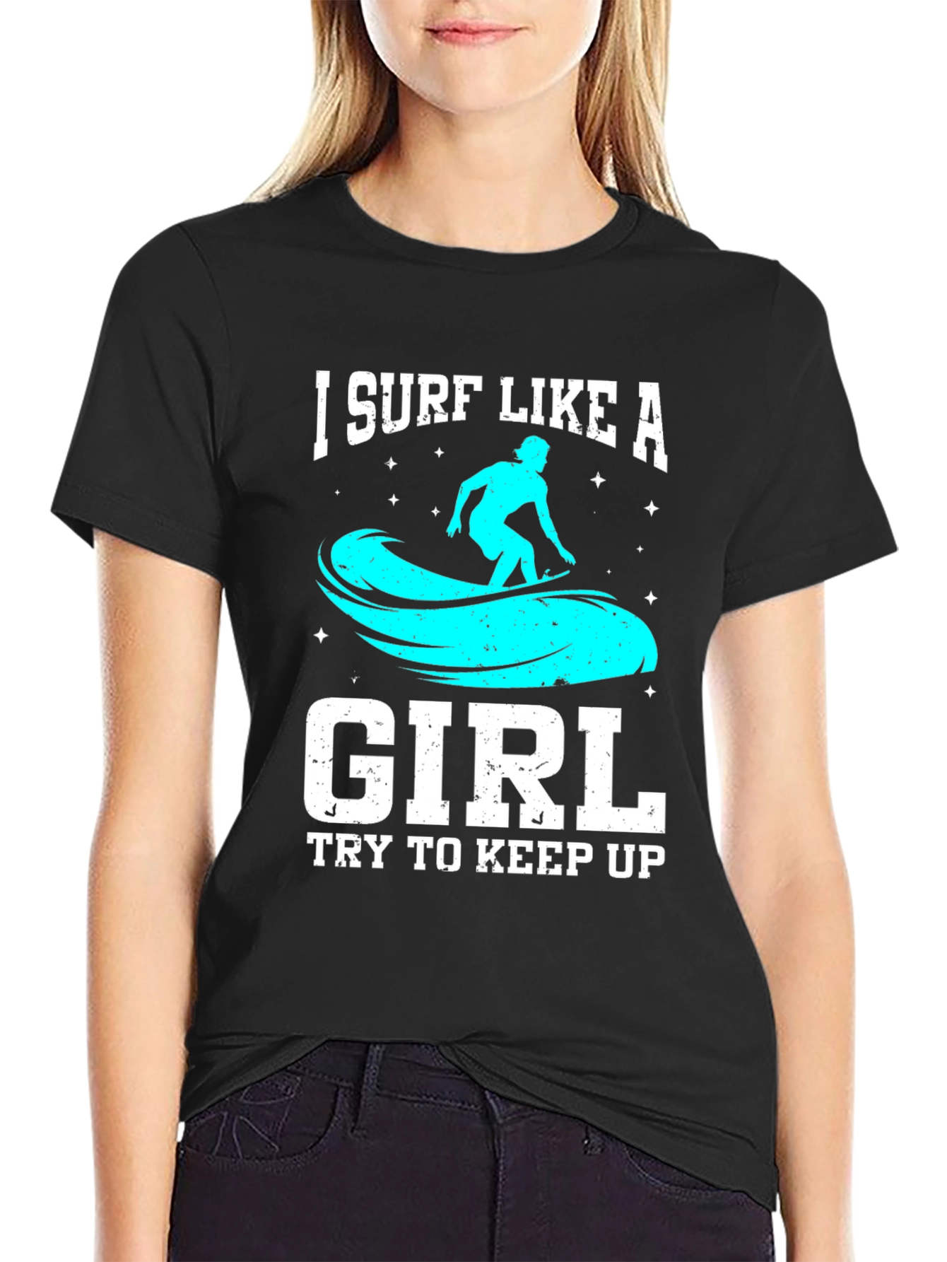 I Surf Like a Girl T-Shirt