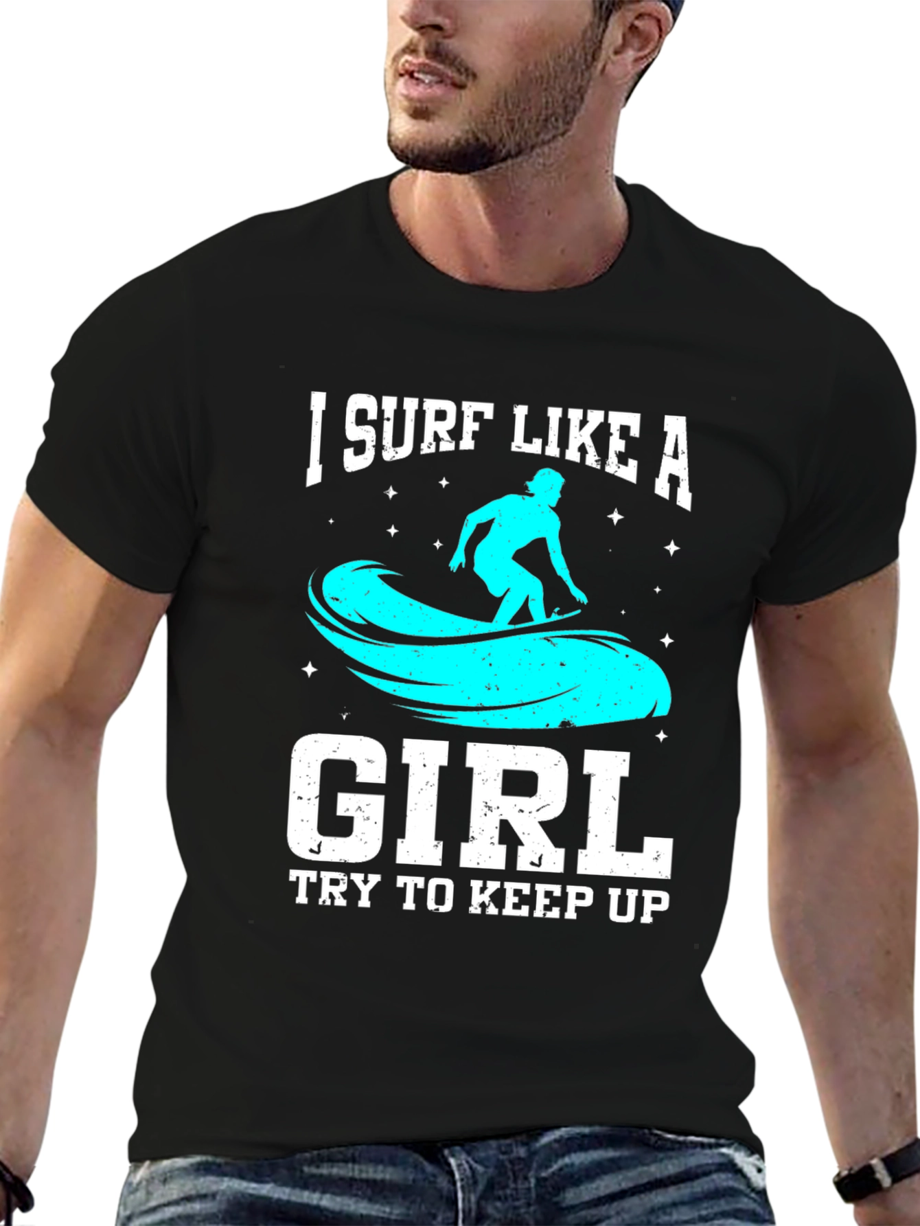I Surf Like a Girl T-Shirt