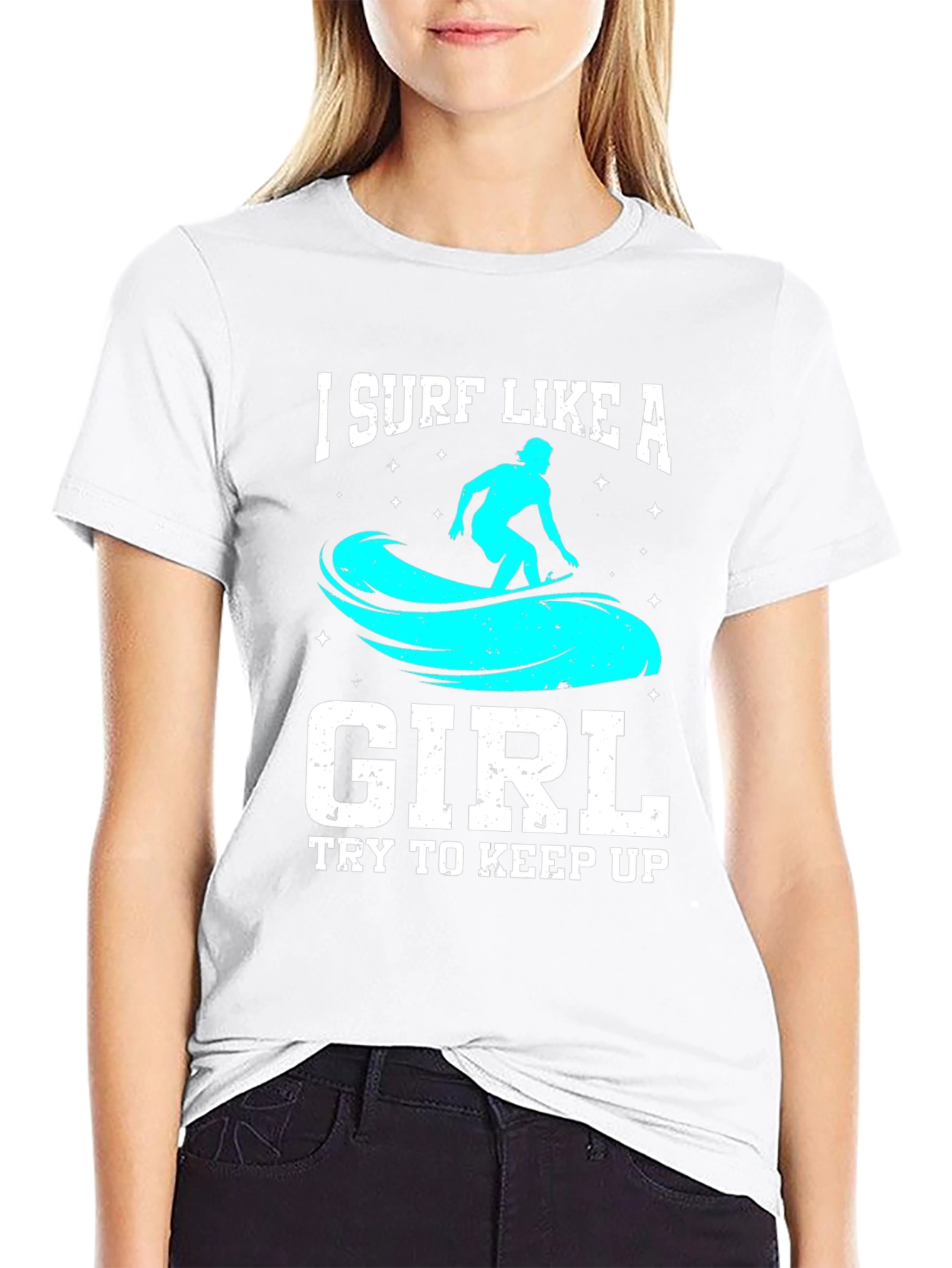 I Surf Like a Girl T-Shirt