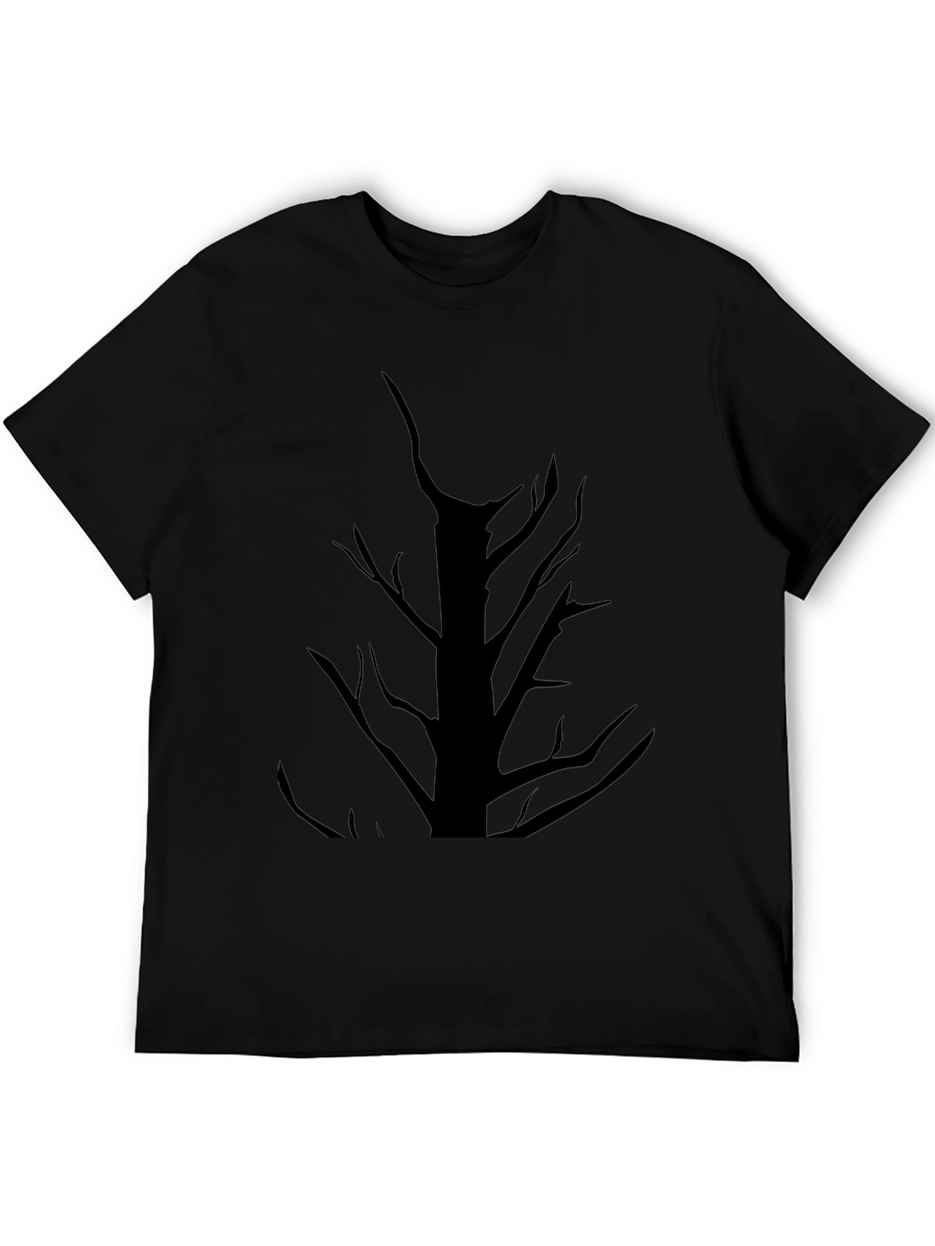 Mens Black Tree Graphic T-Shirt
