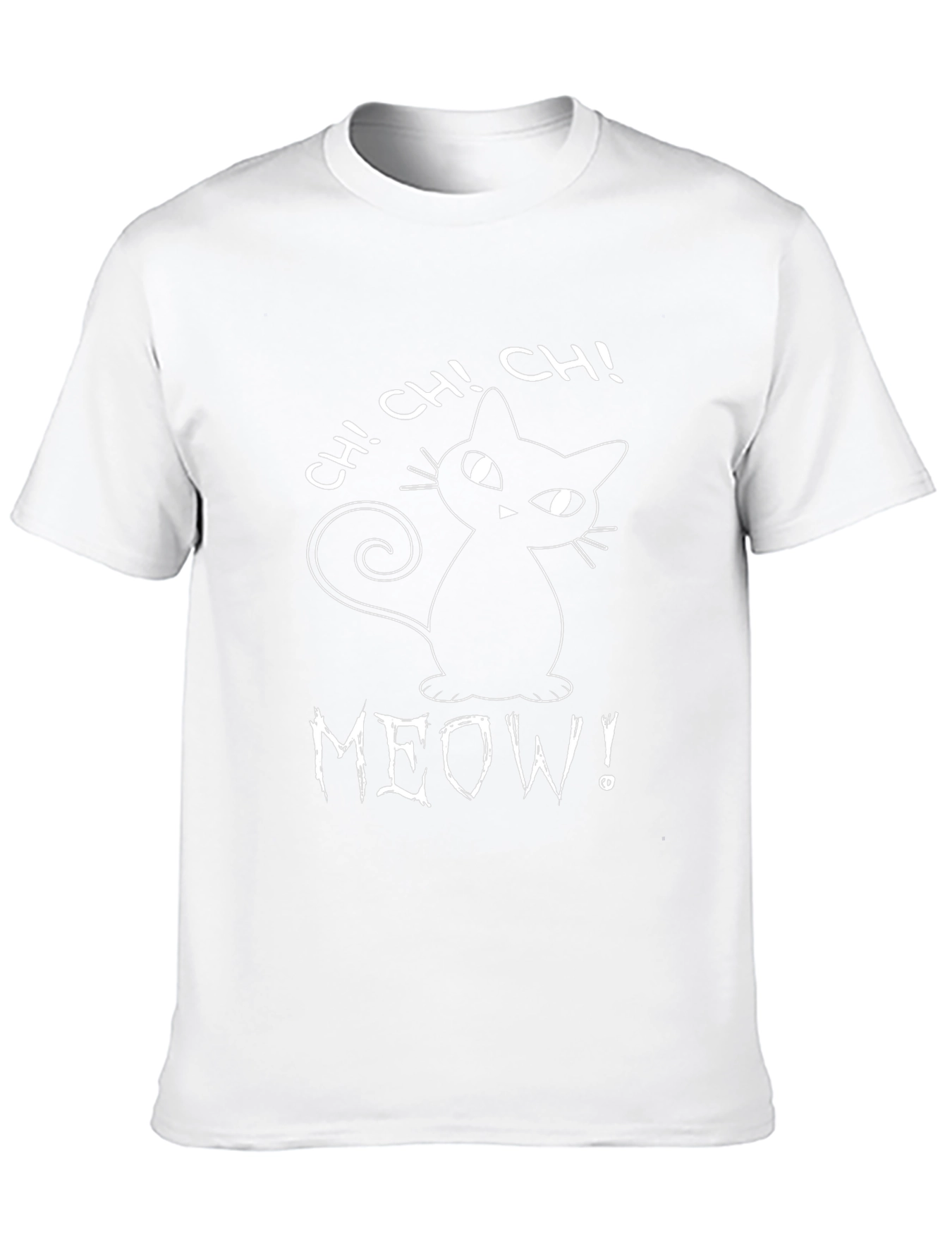 Cute MEOW! Cat Graphic T-Shirt