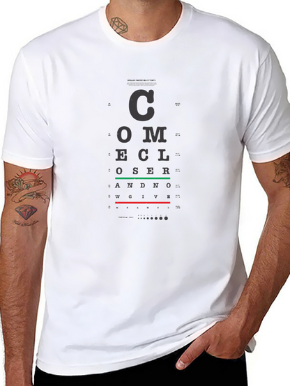 Eye Chart T-Shirt - Vision Test Novelty Tee