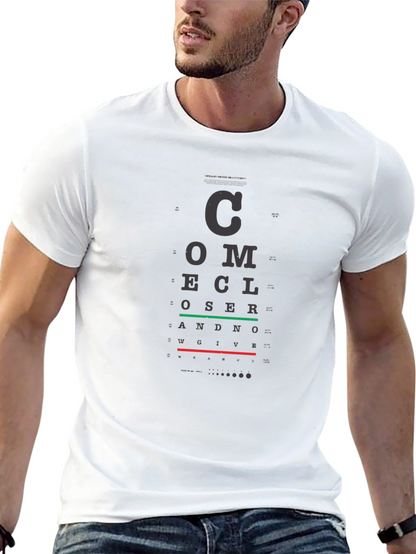 Eye Chart T-Shirt - Vision Test Novelty Tee