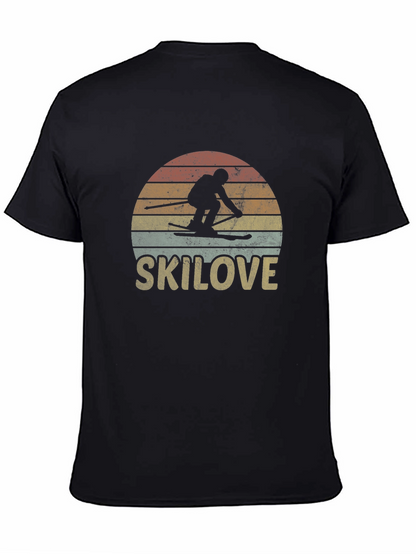 Ski Love Retro Graphic T-Shirt