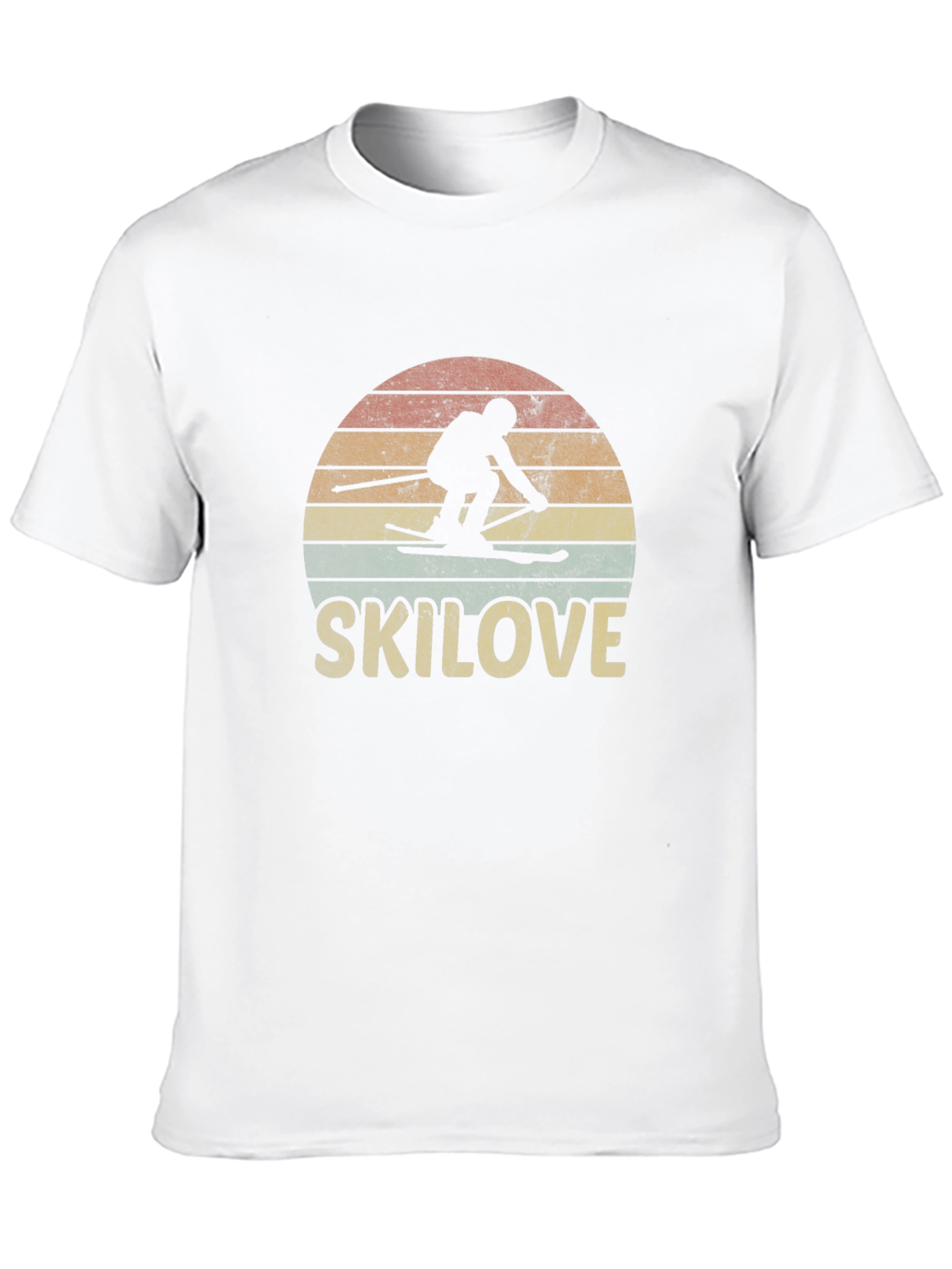 Ski Love Retro Graphic T-Shirt