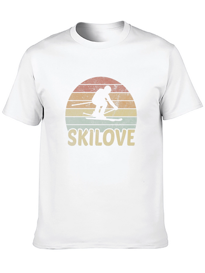 Ski Love Retro Graphic T-Shirt