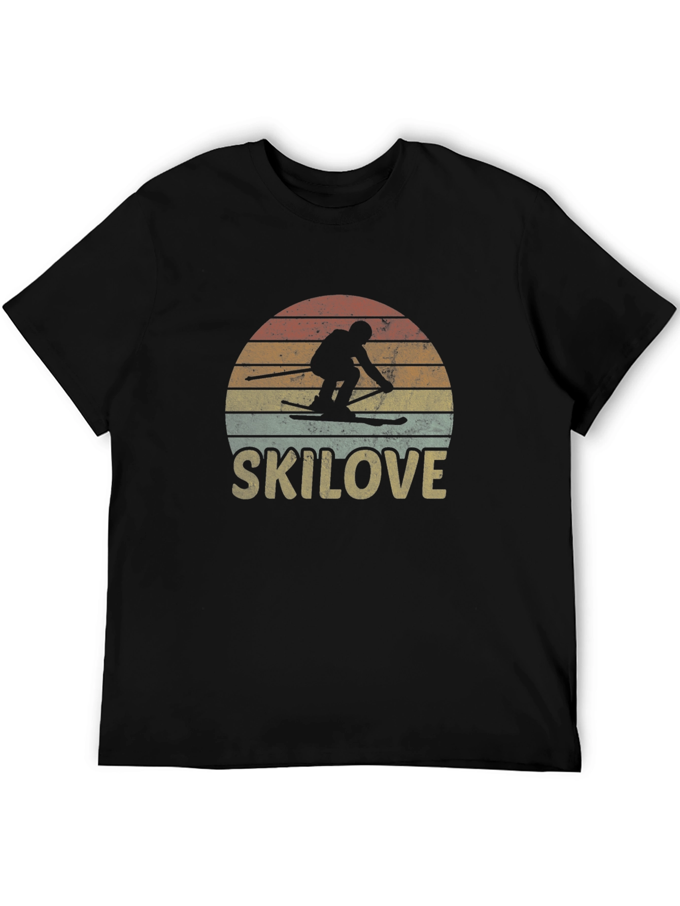 Ski Love Retro Graphic T-Shirt