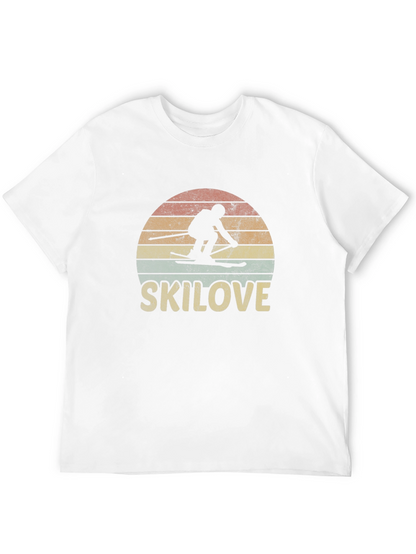 Ski Love Retro Graphic T-Shirt