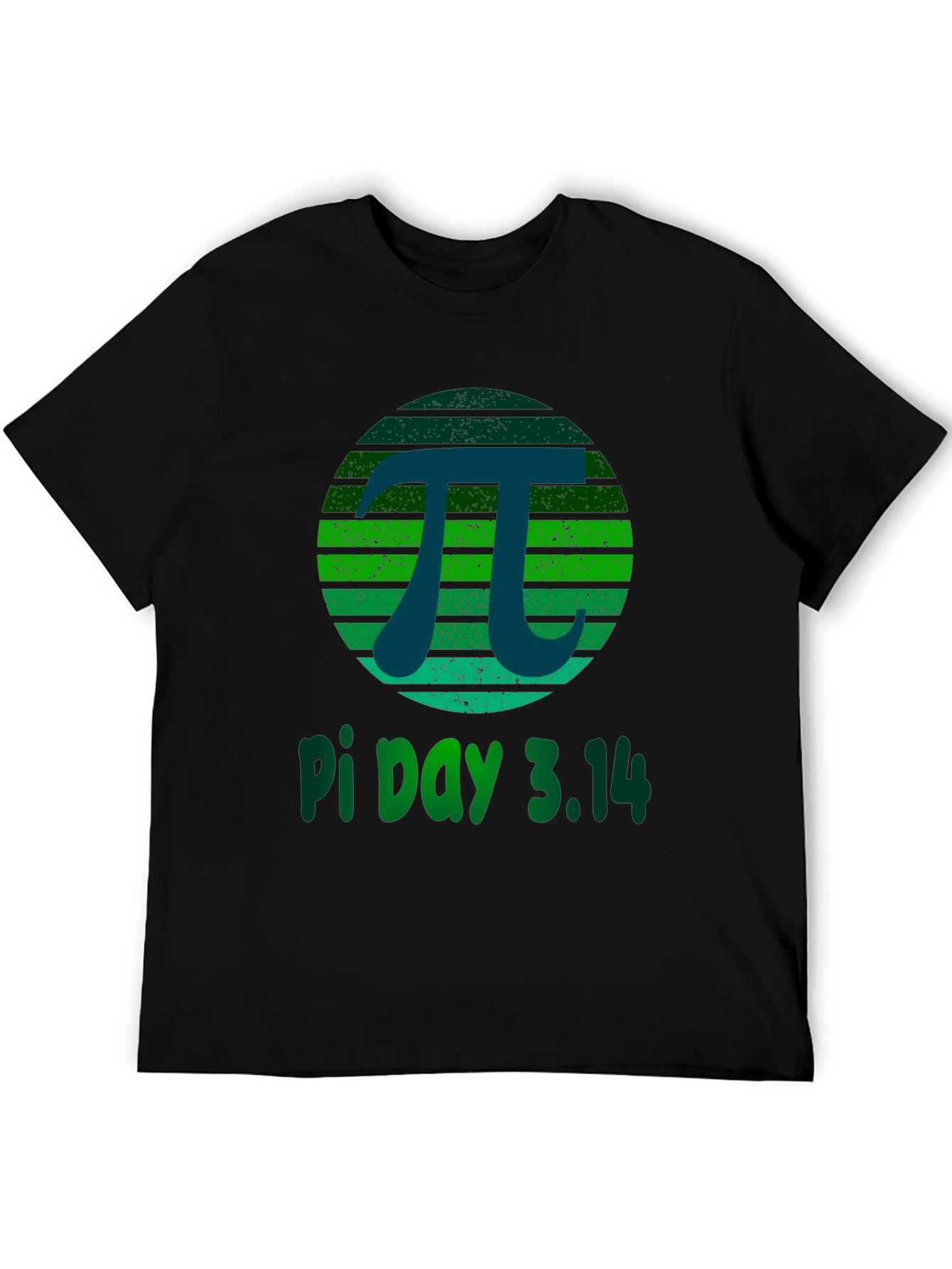 Pi Day 3.14 T-Shirt -  Green Grunge Design