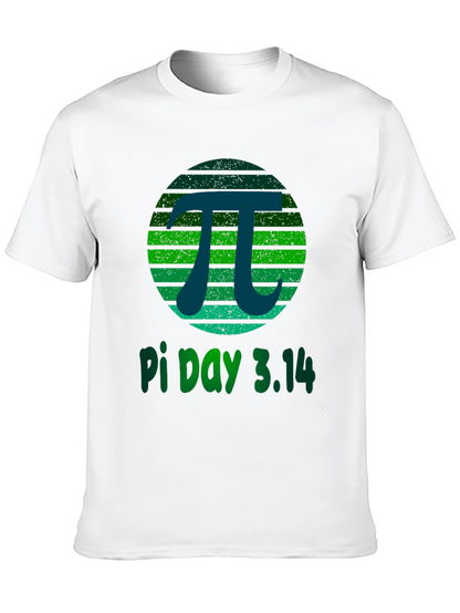 Pi Day 3.14 T-Shirt -  Green Grunge Design
