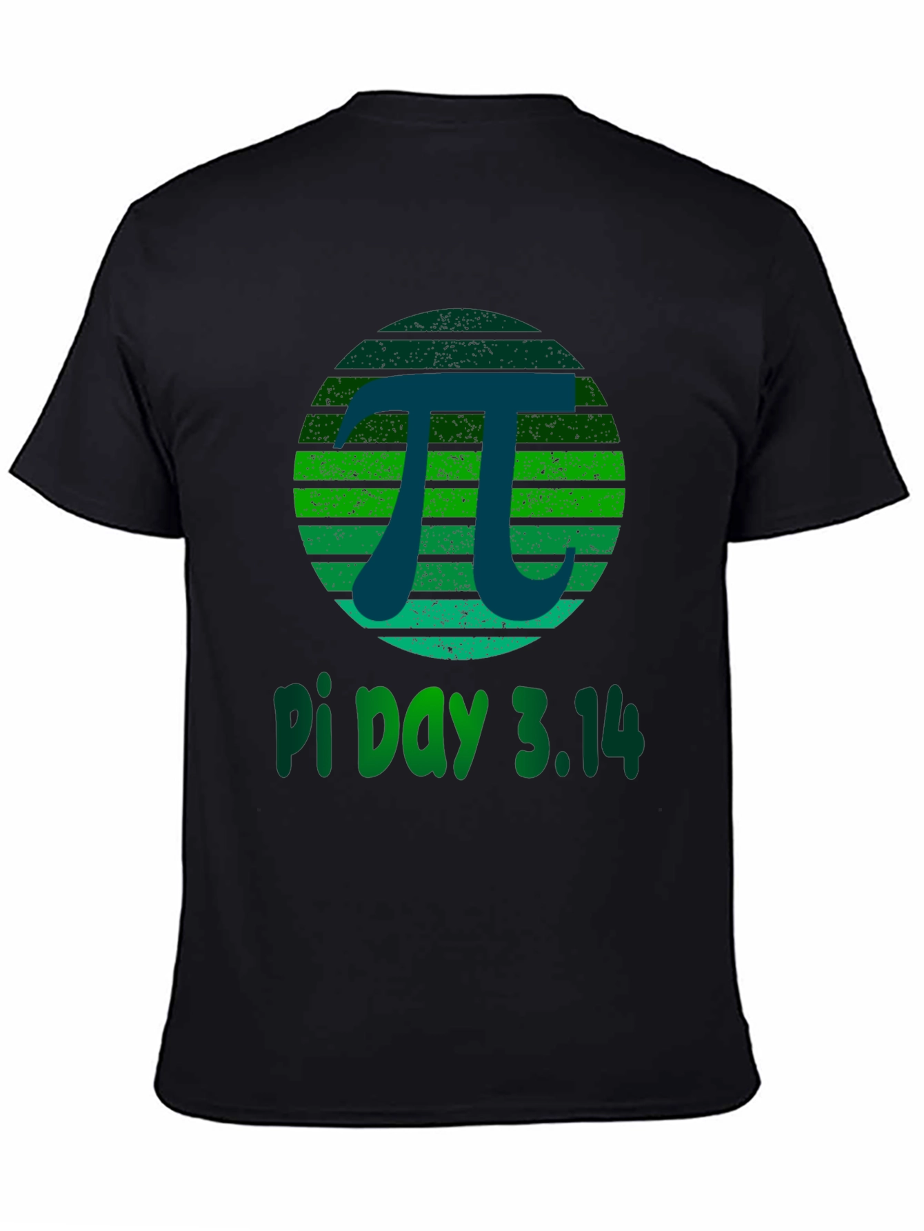 Pi Day 3.14 T-Shirt -  Green Grunge Design