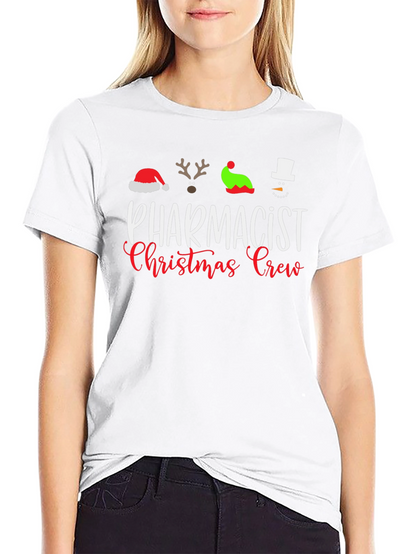 Pharmacist Christmas Crew T-Shirt