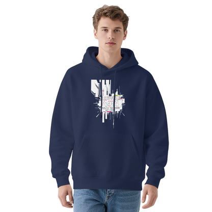 Glitch Error 404 Not Found Cyber Punk Hoodie
