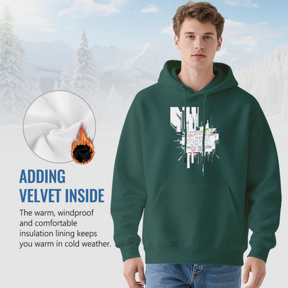 Glitch Error 404 Not Found Cyber Punk Hoodie