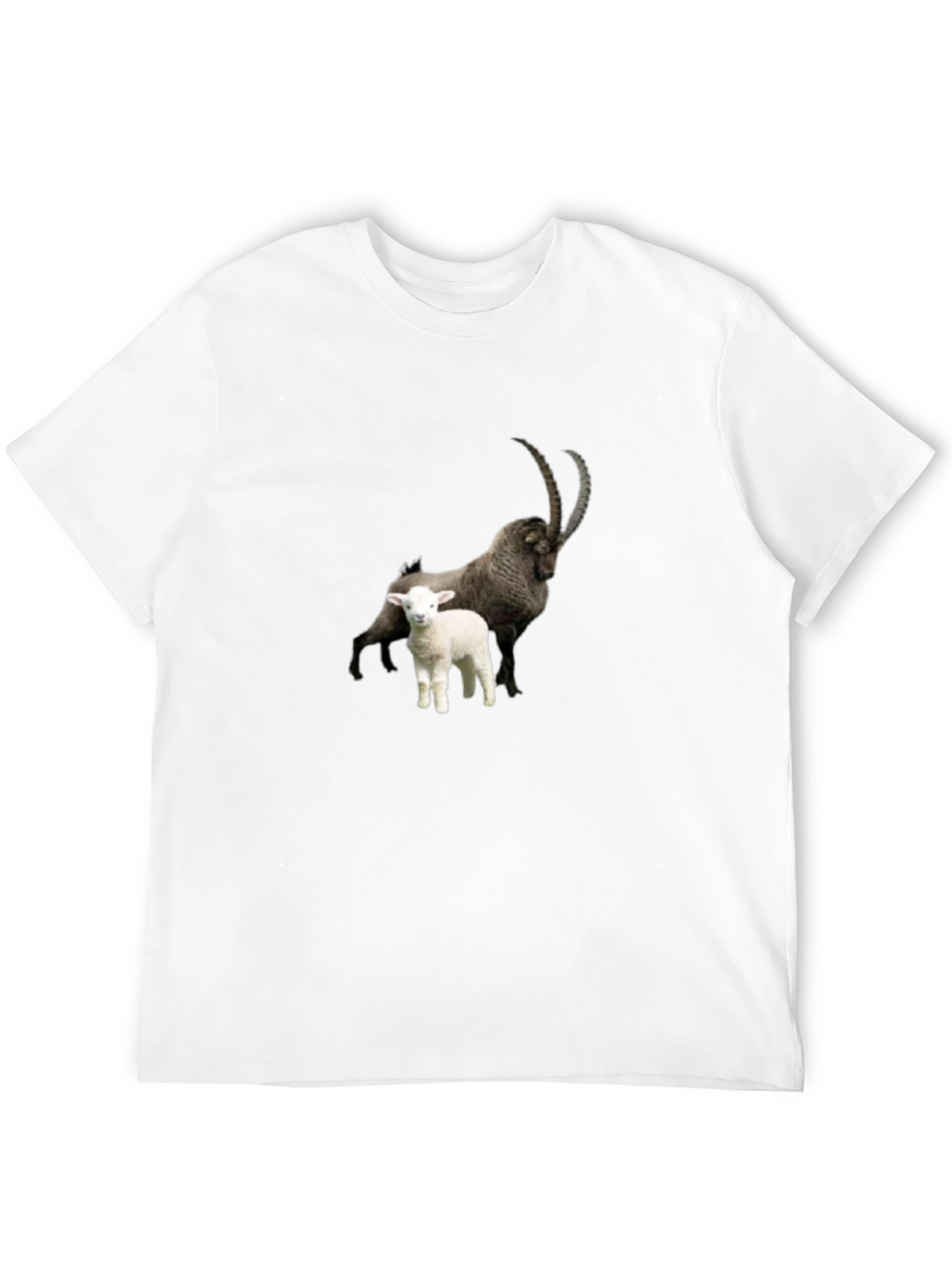 Ibex & Lamb Graphic Black Tee