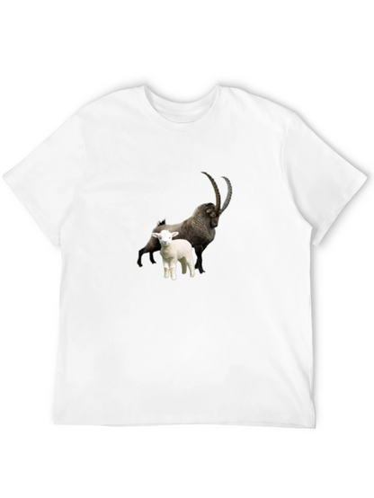 Ibex & Lamb Graphic Black Tee