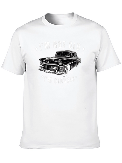 Im Not Old Im Classic Car Graphic Black T-Shirt