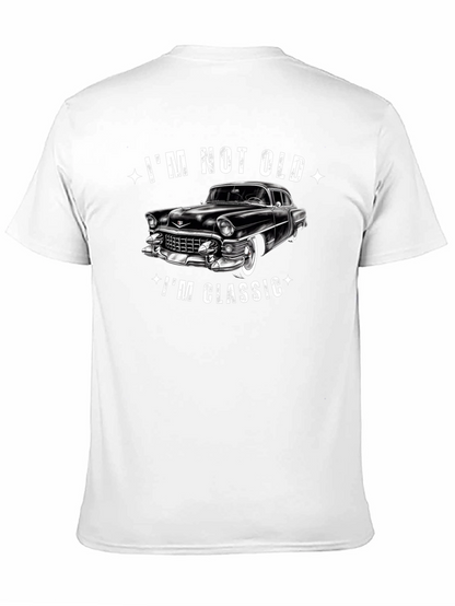 Im Not Old Im Classic Car Graphic Black T-Shirt