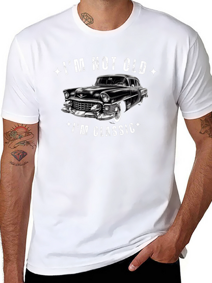 Im Not Old Im Classic Car Graphic Black T-Shirt