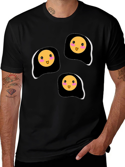 Cute Kawaii Fried Eggs Graphic T-Shirt