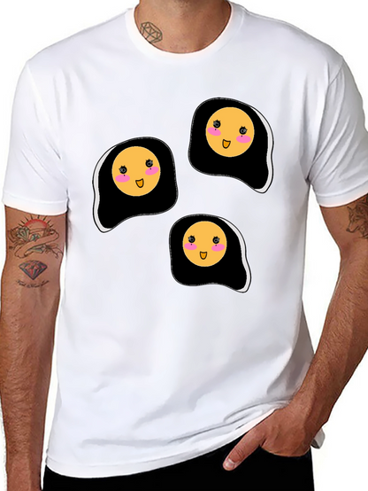Cute Kawaii Fried Eggs Graphic T-Shirt