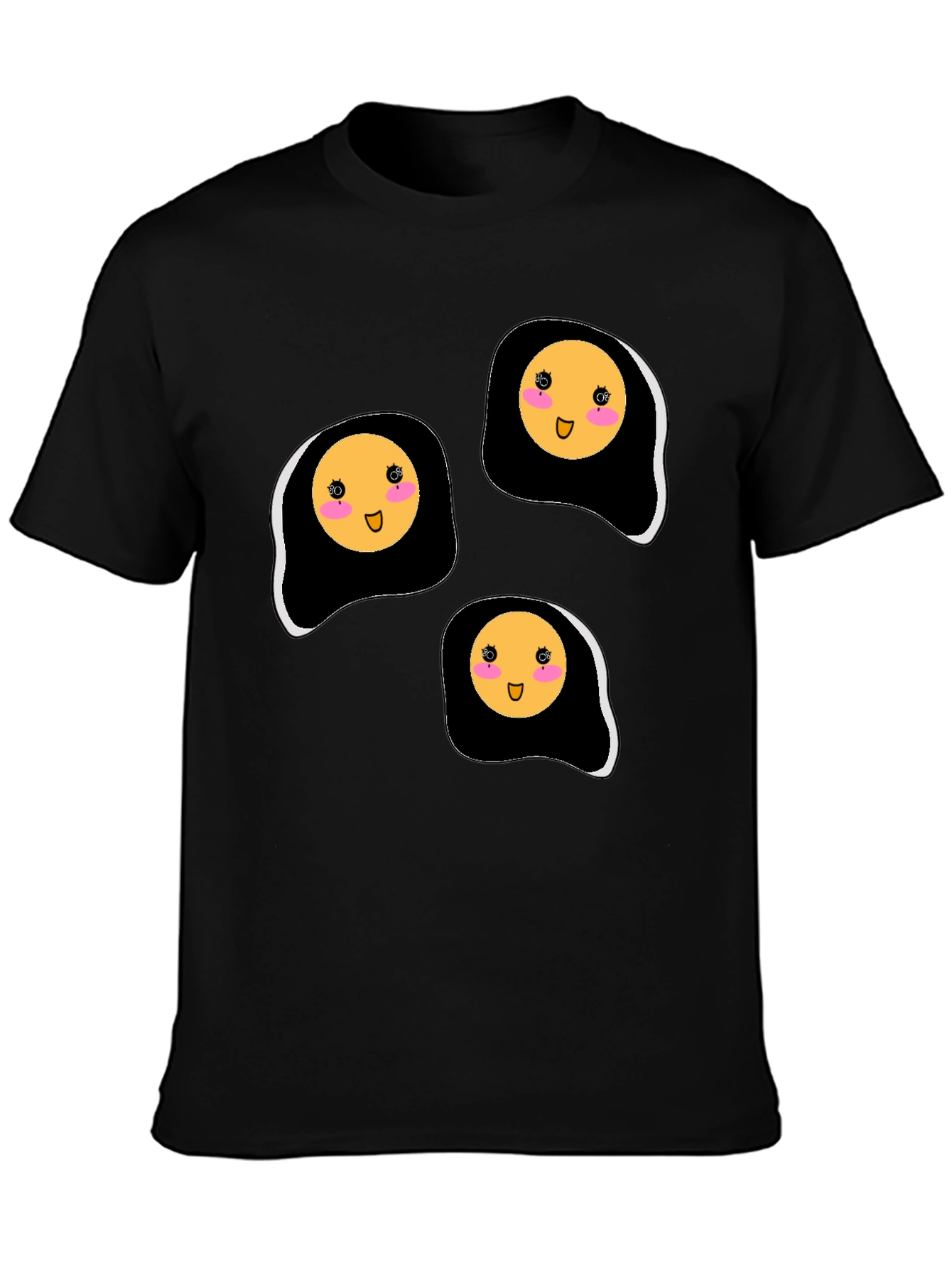 Cute Kawaii Fried Eggs Graphic T-Shirt