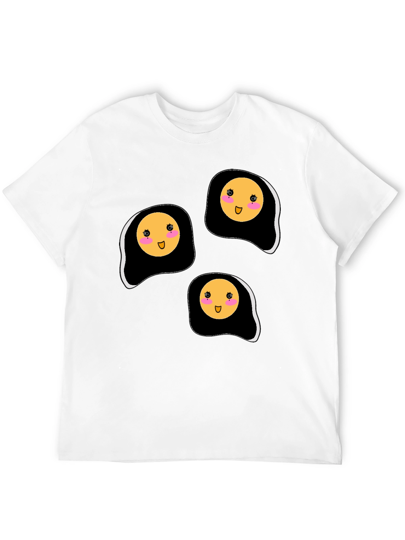 Cute Kawaii Fried Eggs Graphic T-Shirt