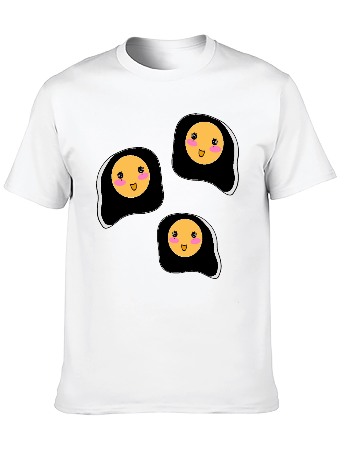 Cute Kawaii Fried Eggs Graphic T-Shirt