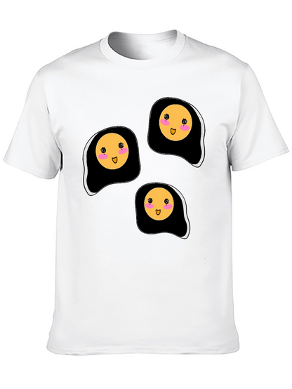 Cute Kawaii Fried Eggs Graphic T-Shirt