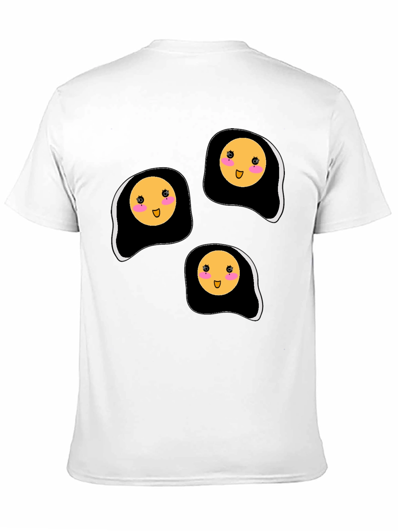 Cute Kawaii Fried Eggs Graphic T-Shirt