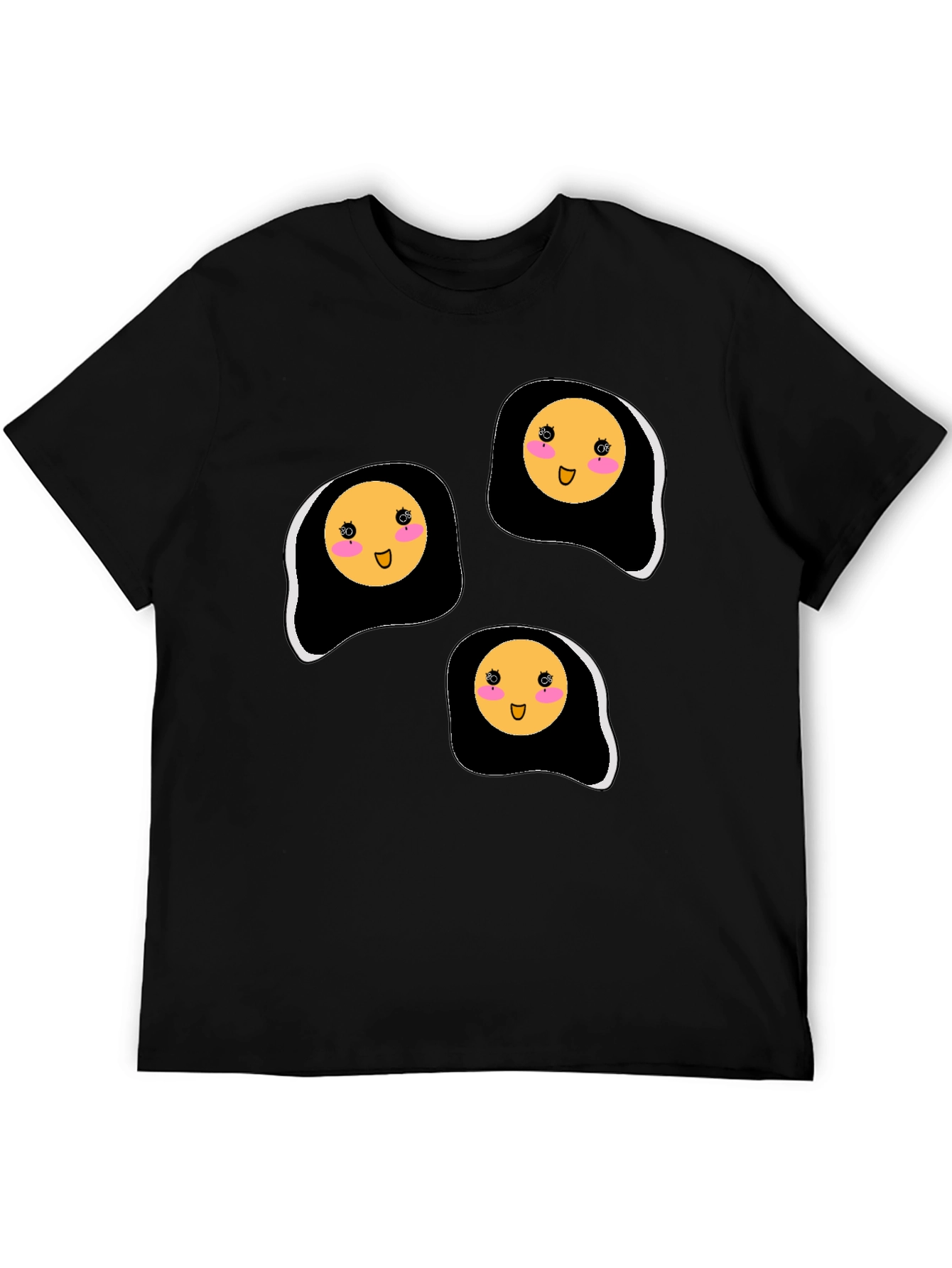 Cute Kawaii Fried Eggs Graphic T-Shirt