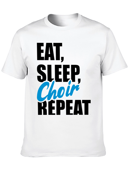 Eat Sleep Choir Repeat Black T-Shirt
