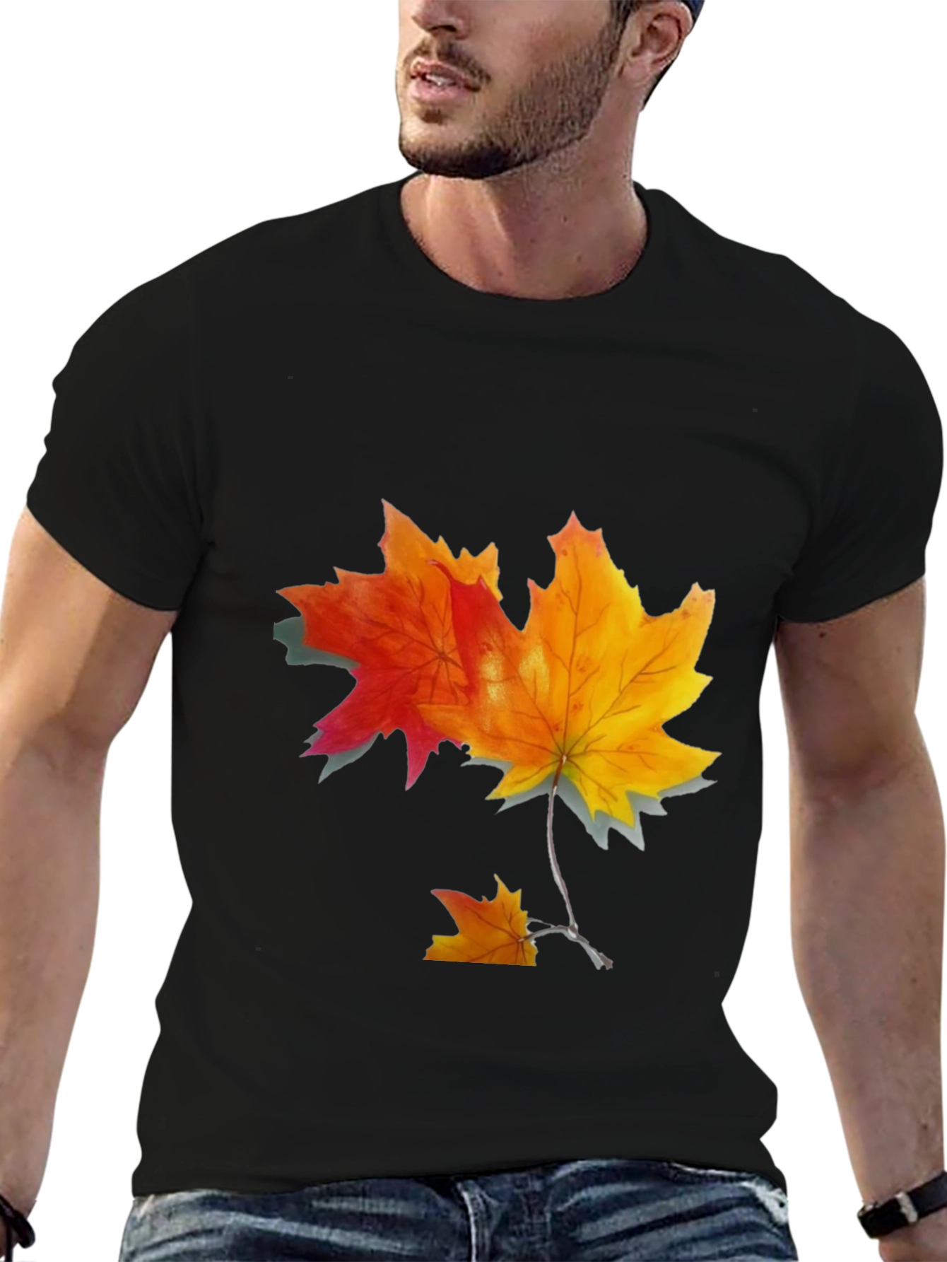 Autumn Maple Leaf Graphic Tee