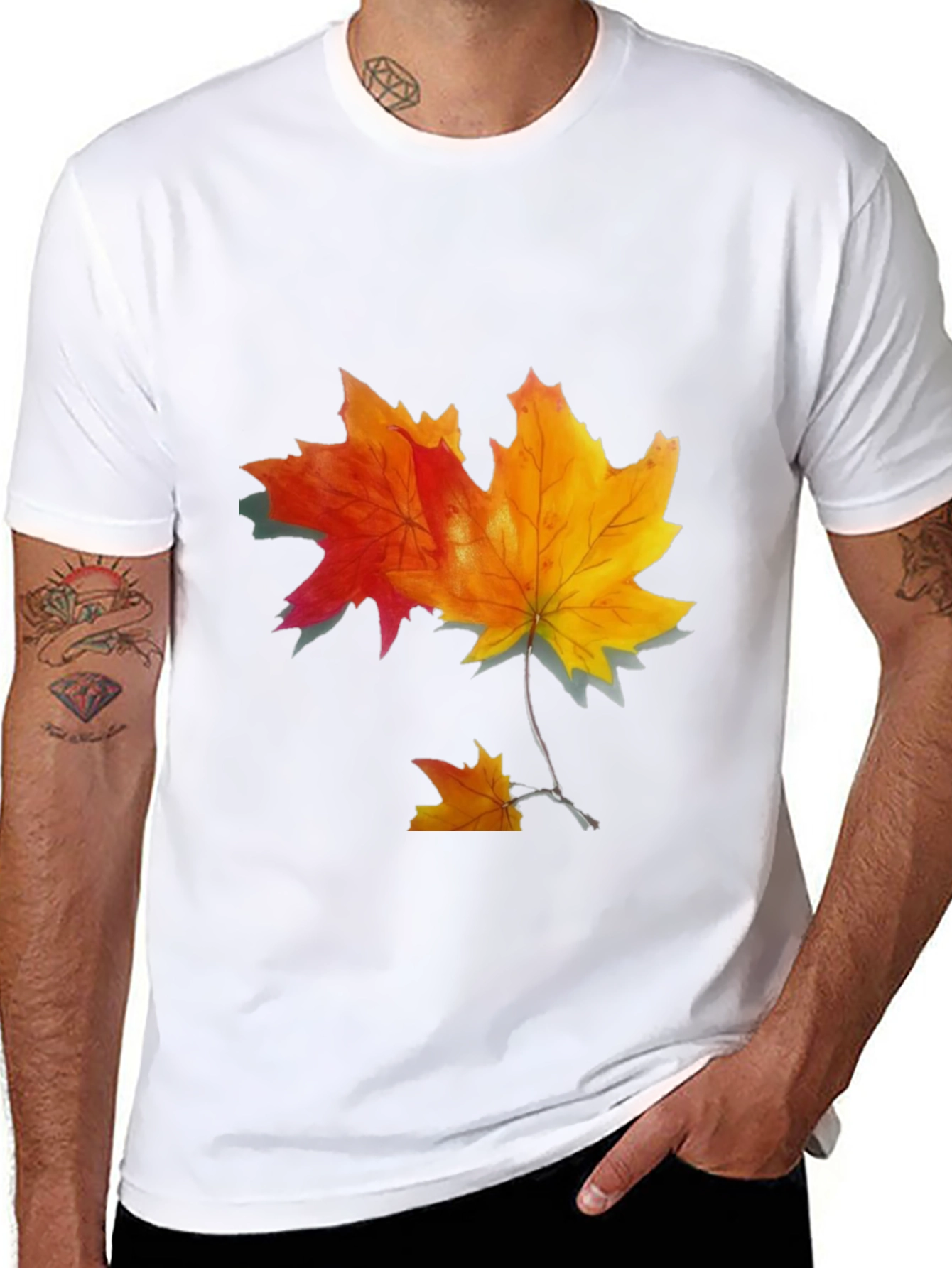 Autumn Maple Leaf Graphic Tee