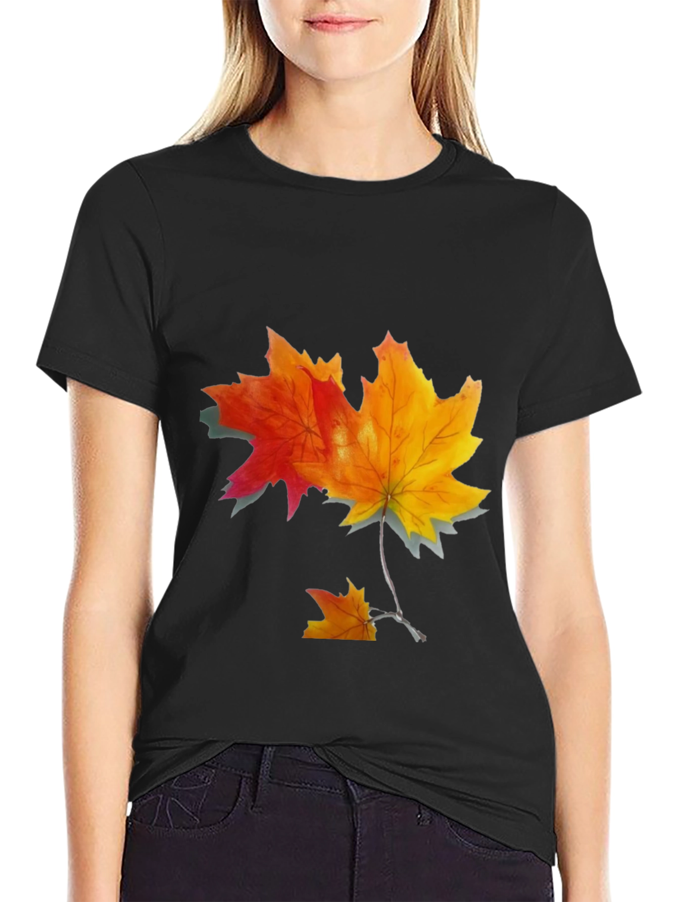 Autumn Maple Leaf Graphic Tee