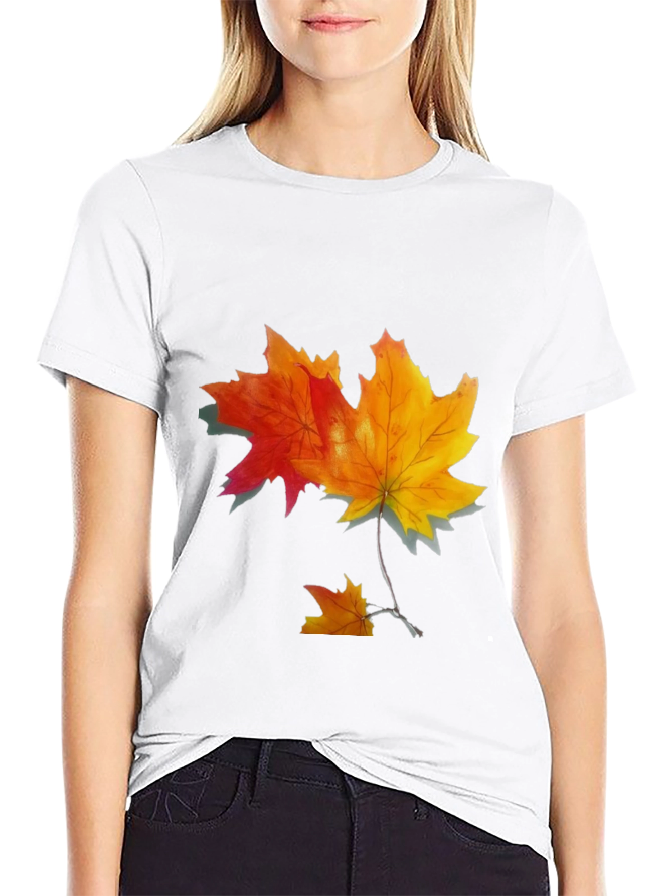 Autumn Maple Leaf Graphic Tee