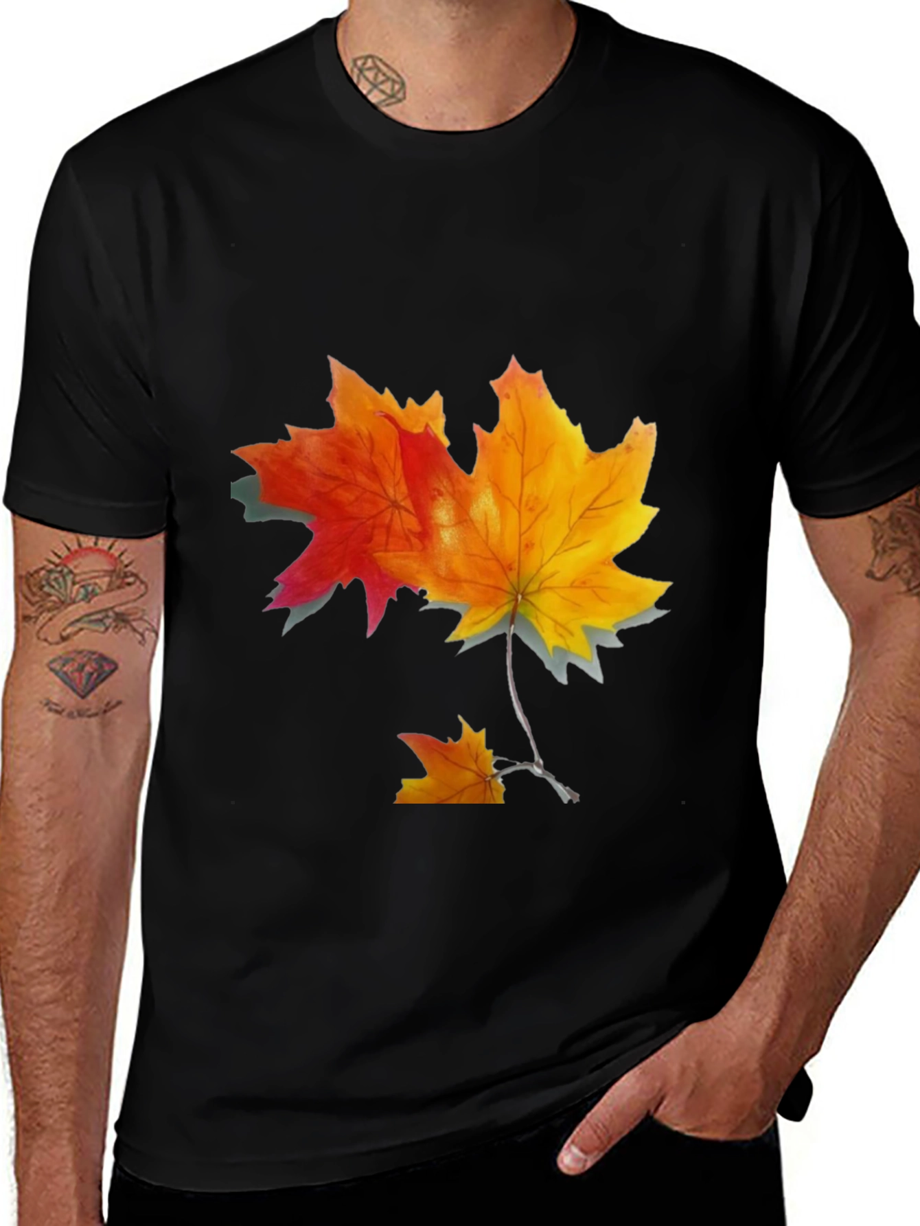Autumn Maple Leaf Graphic Tee