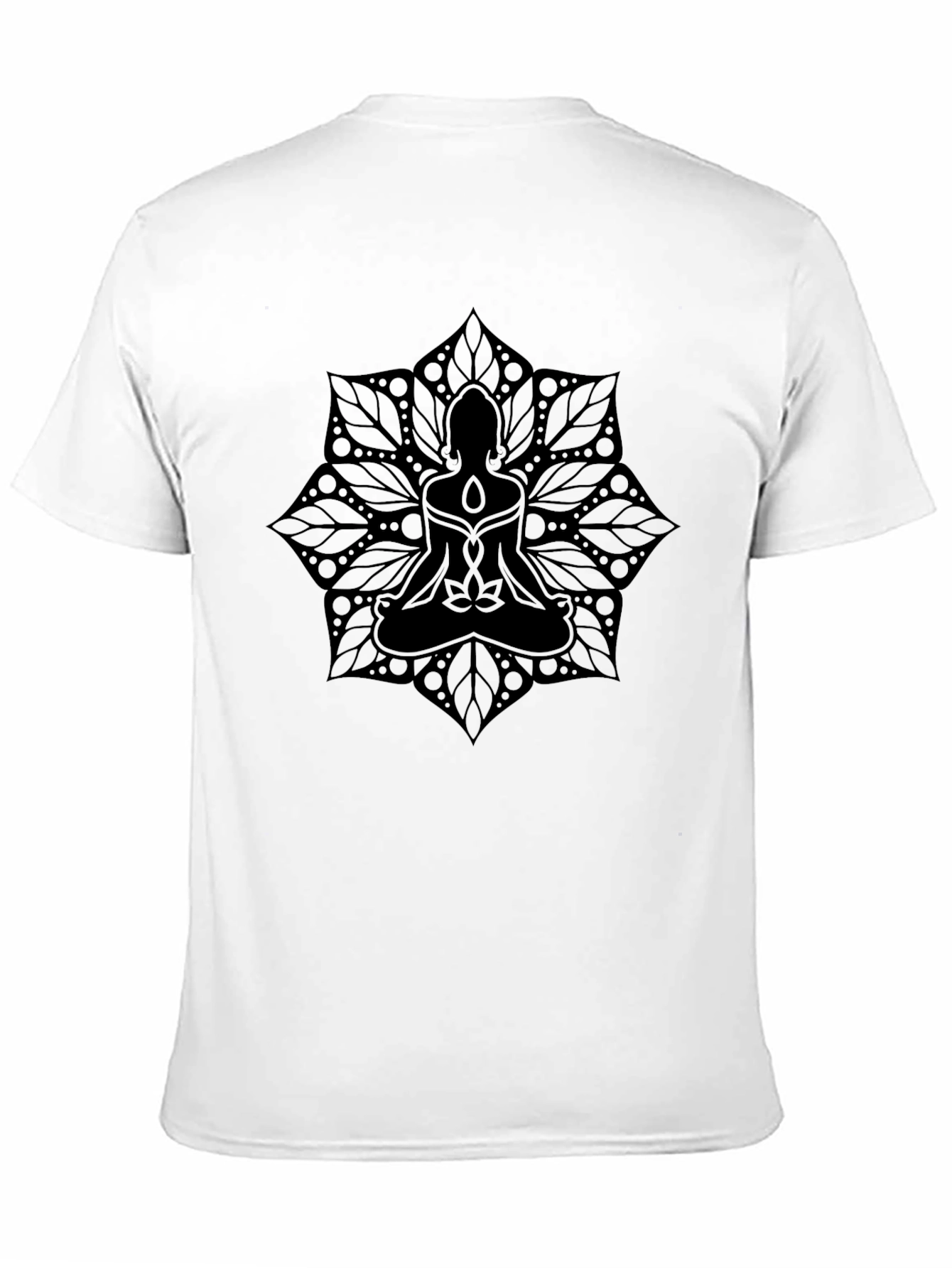 Black Mandala Meditation T-Shirt