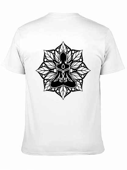 Black Mandala Meditation T-Shirt
