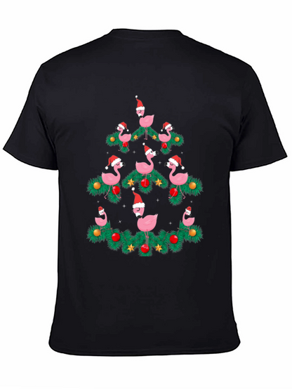Flamingo Christmas Tree T-Shirt