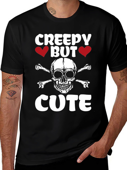Creepy But Cute Skull & Crossbones Graphic Tee