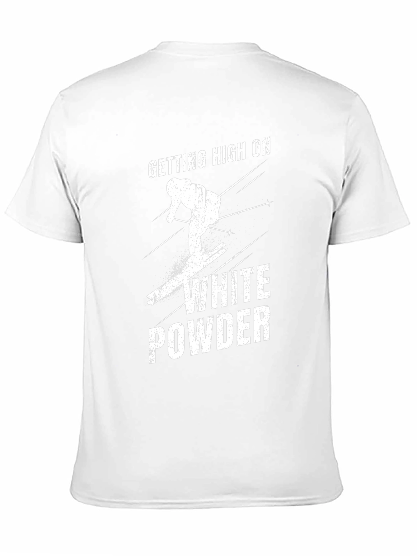 Getting High on White Powder Black T-Shirt