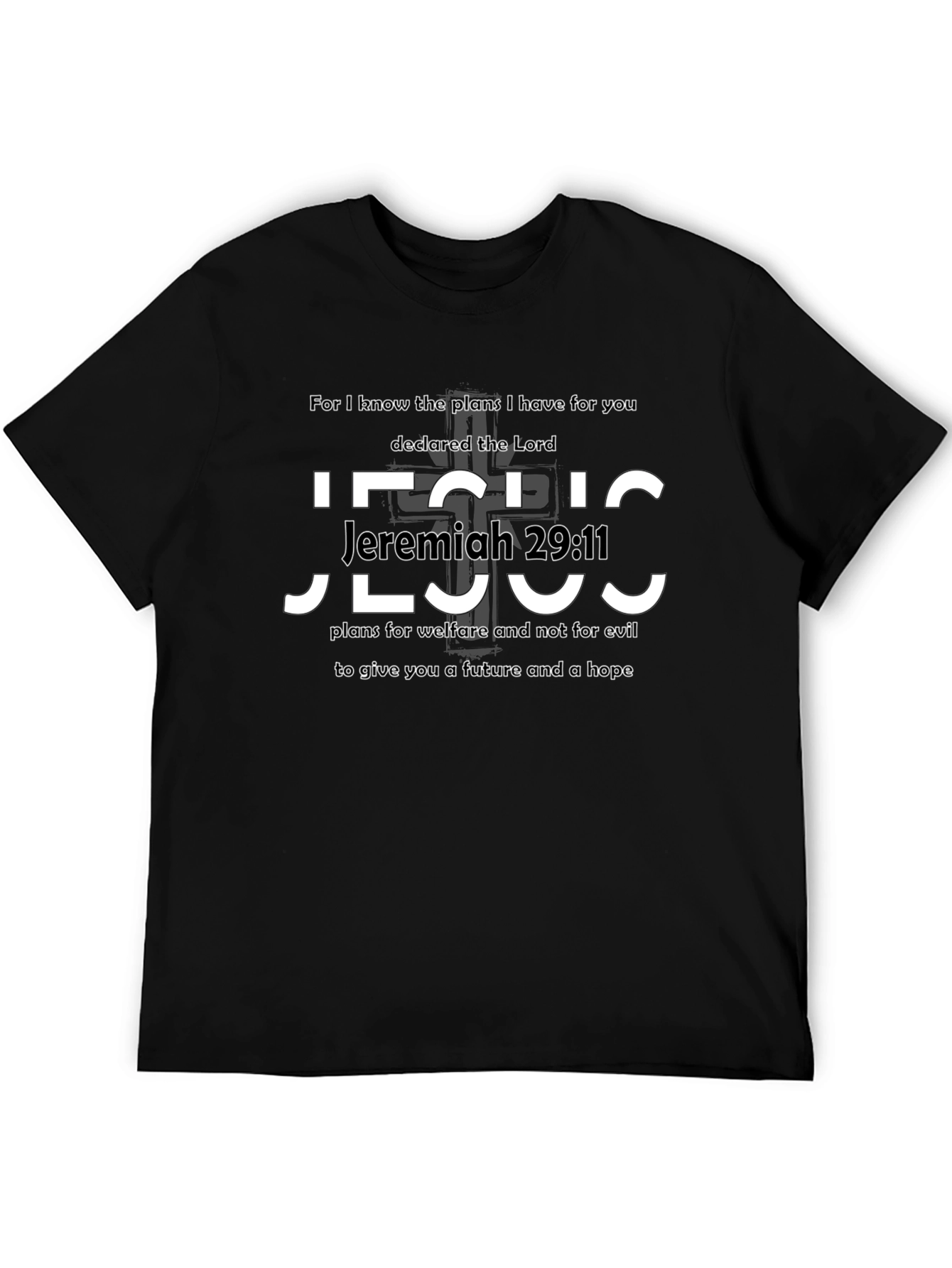 Jeremiah 29:11 Bible Verse Graphic T-Shirt