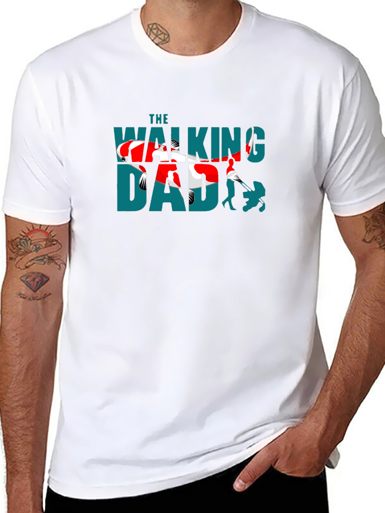 The Walking Dad T-Shirt - Fathers Day Gift