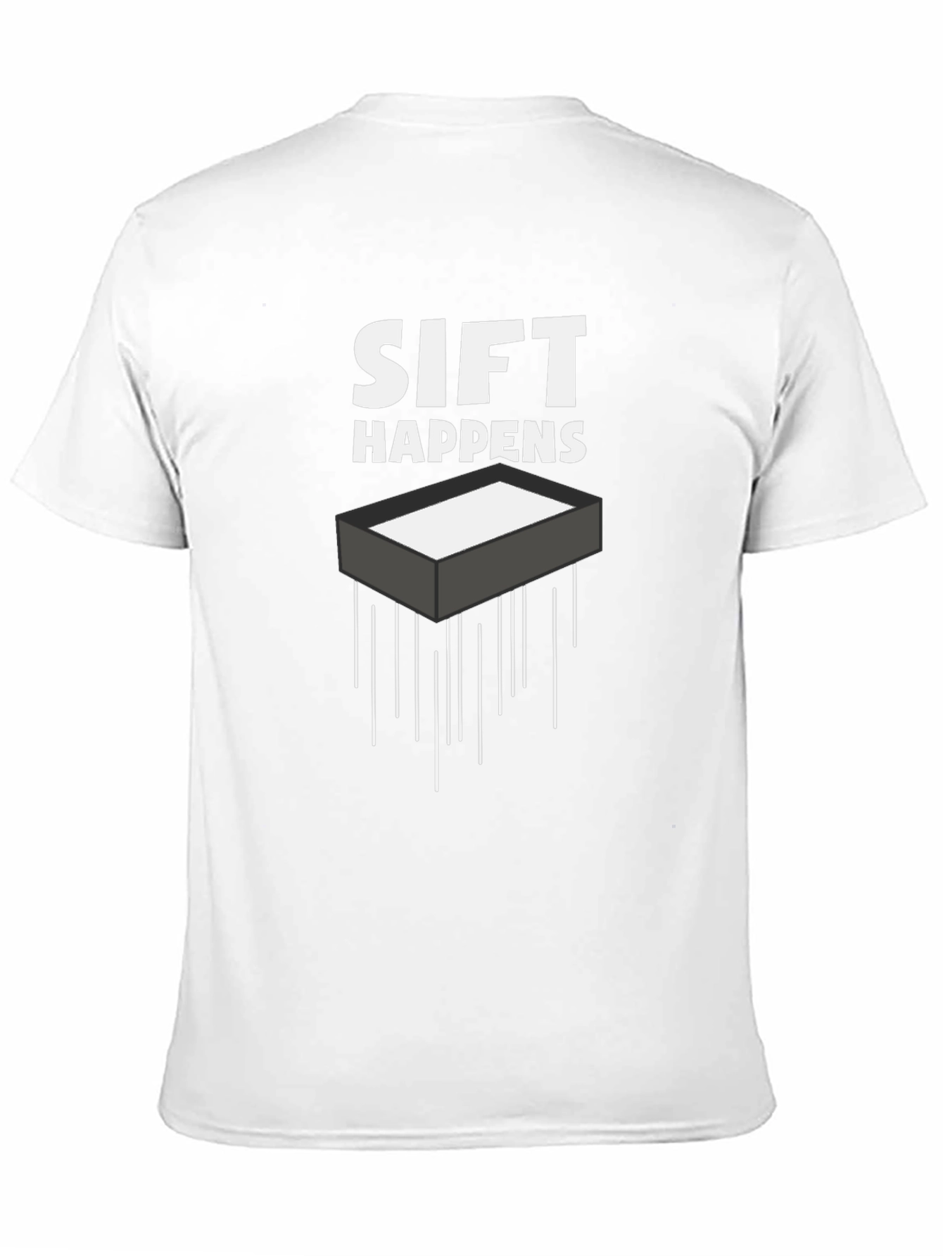 Sift Happens Graphic Tee - Black Cotton T-Shirt