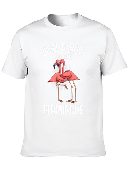 Just A Boy Who Loves Flamingos T-Shirt