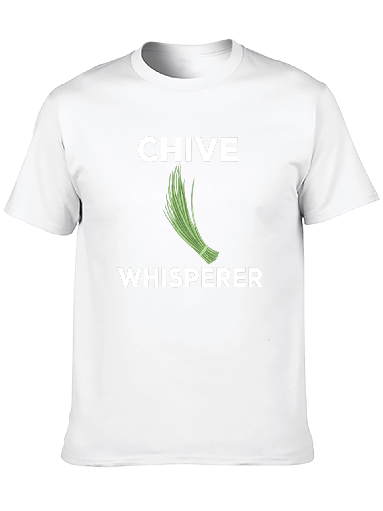 Chive Whisperer Black T-Shirt Funny Gardening Tee