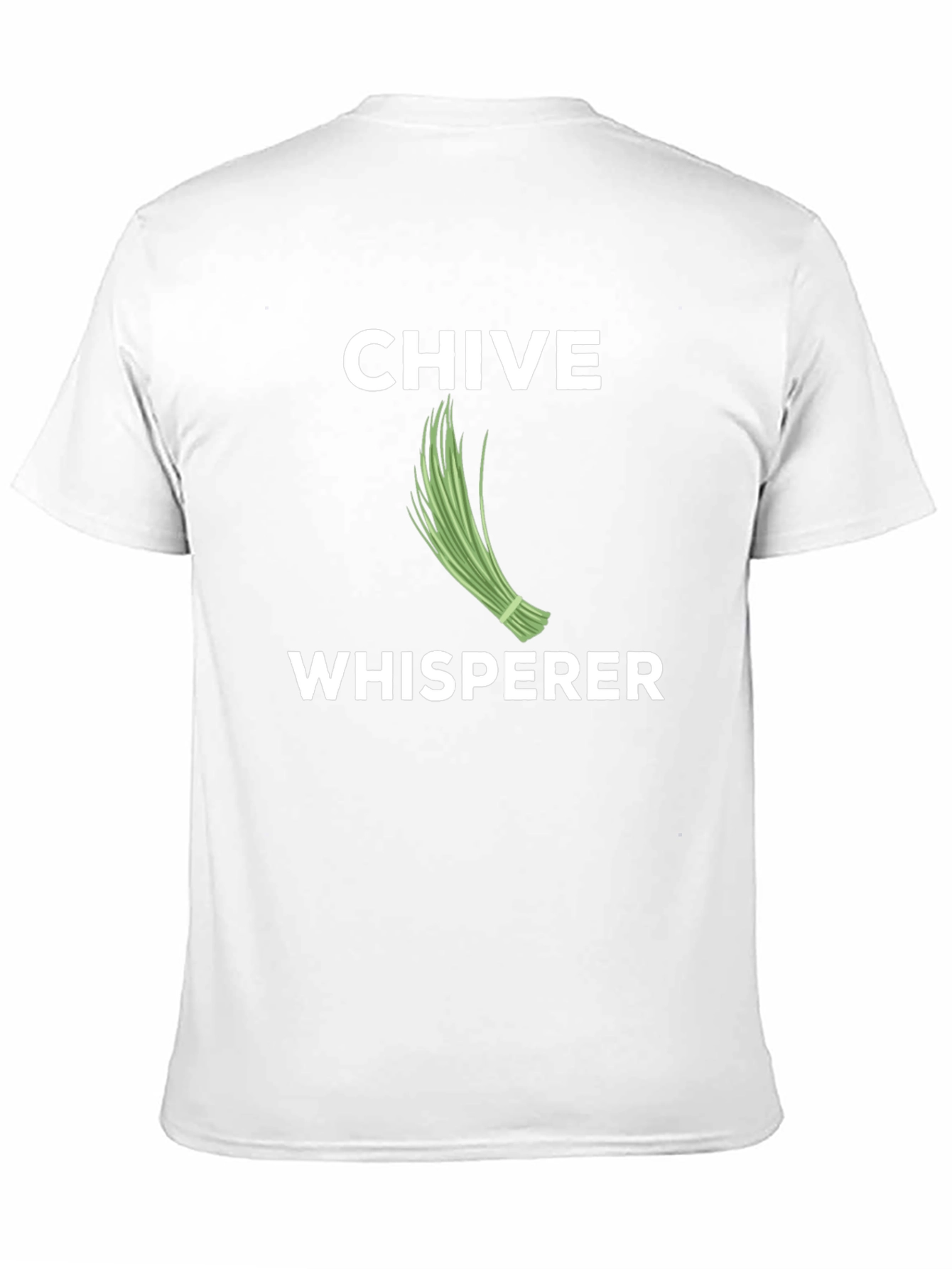 Chive Whisperer Black T-Shirt Funny Gardening Tee