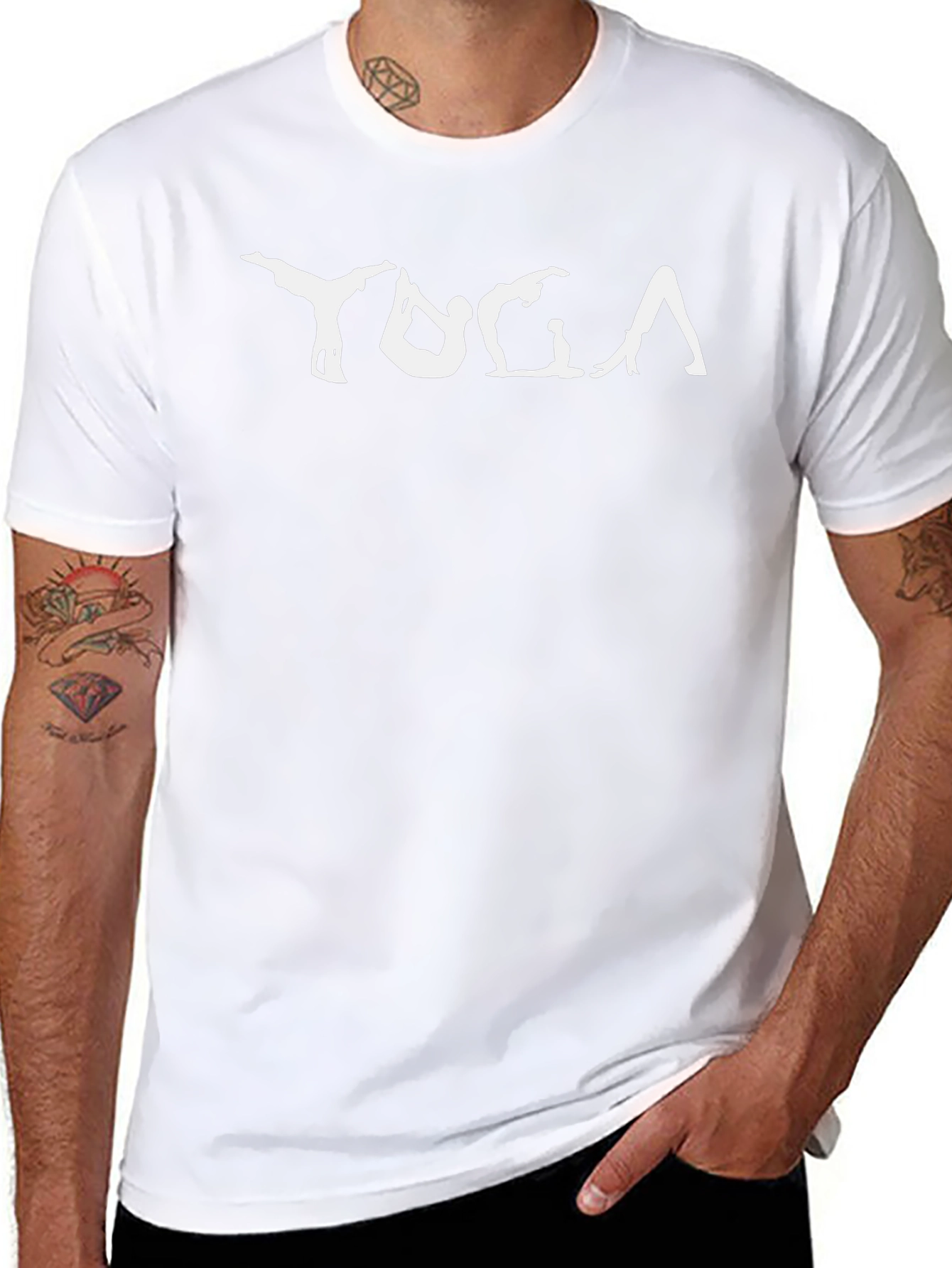 Yoga Silhouette Graphic T-Shirt