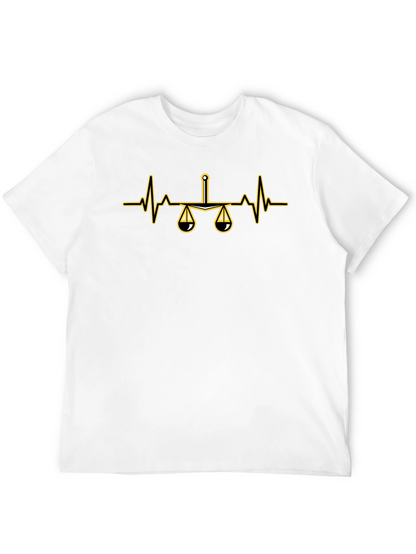 Scales of Justice Heartbeat T-Shirt